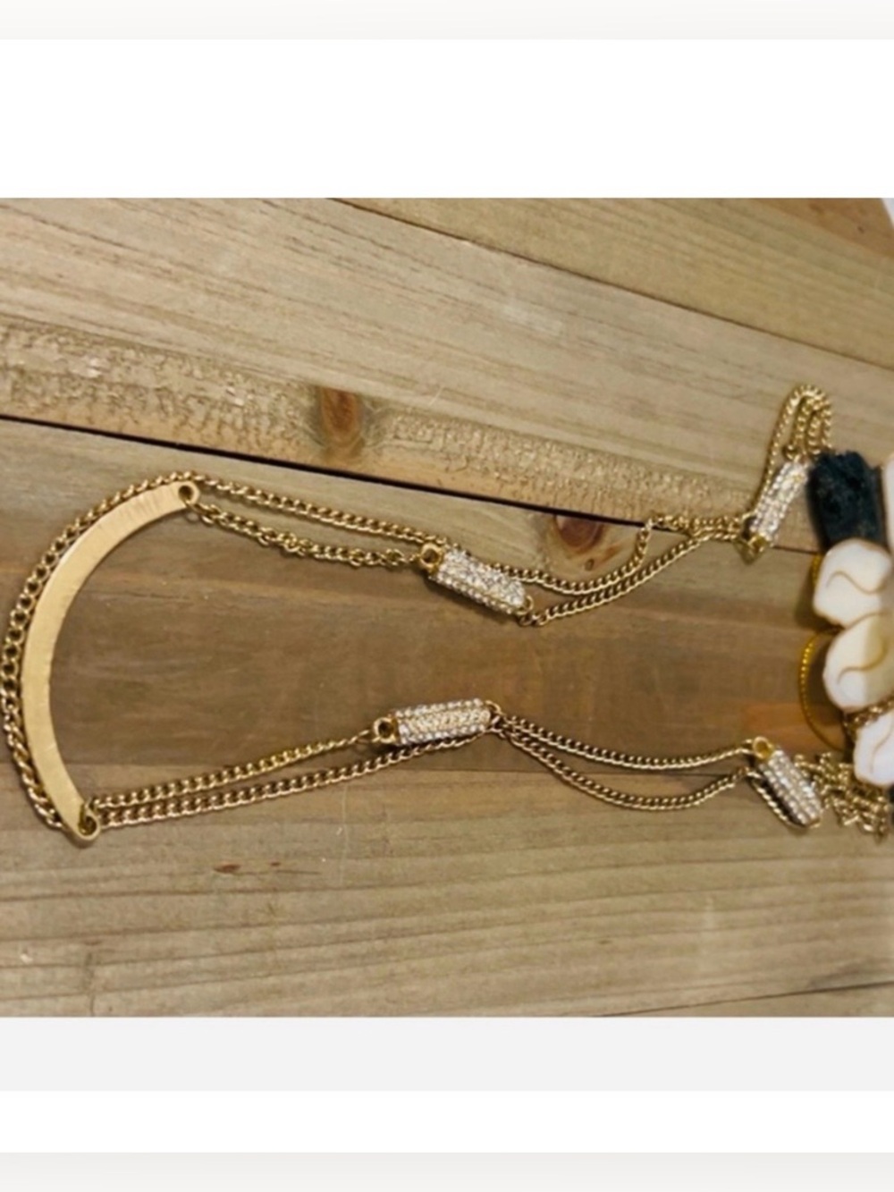 Cylindrical Rhinestone Tubed Necklace